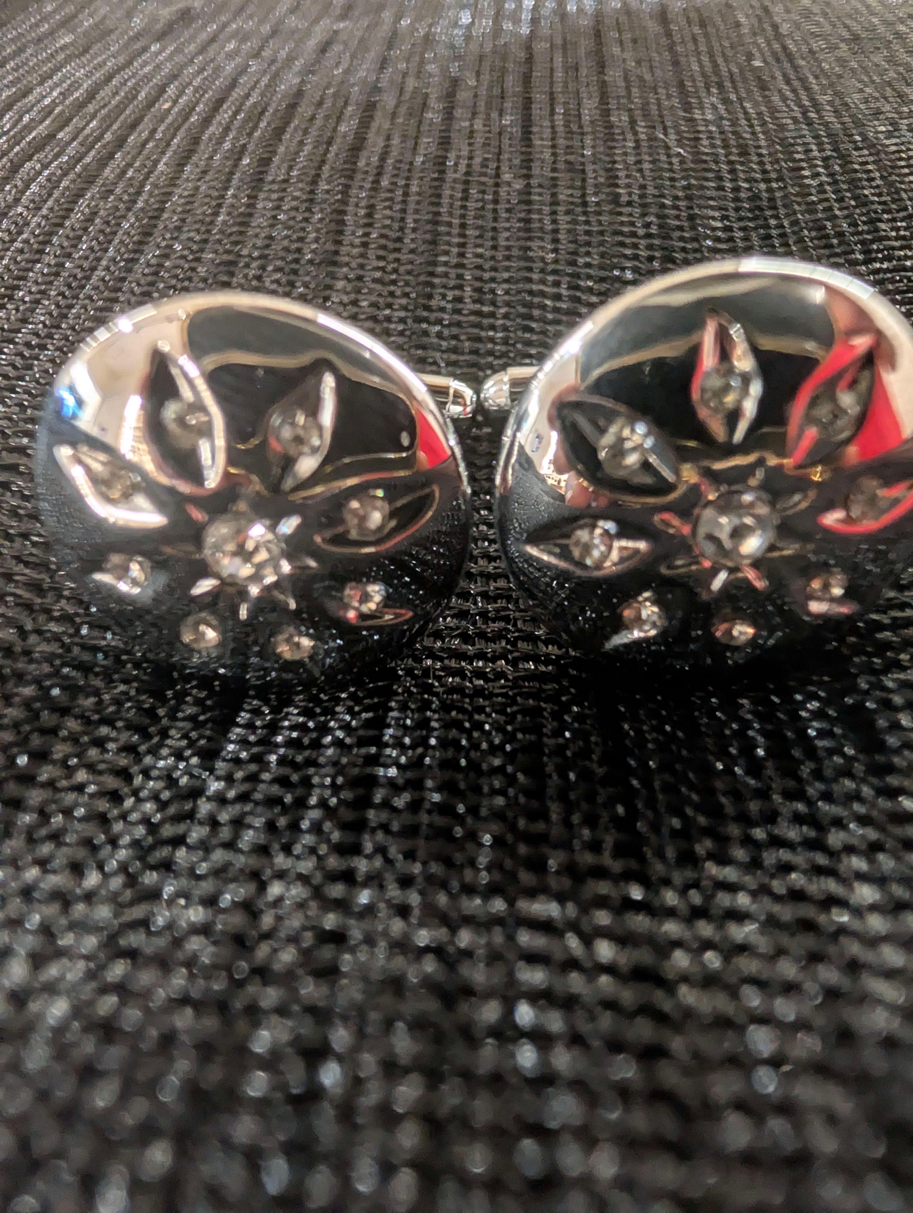 Silver Studded Cufflinks - Thumbnail 2