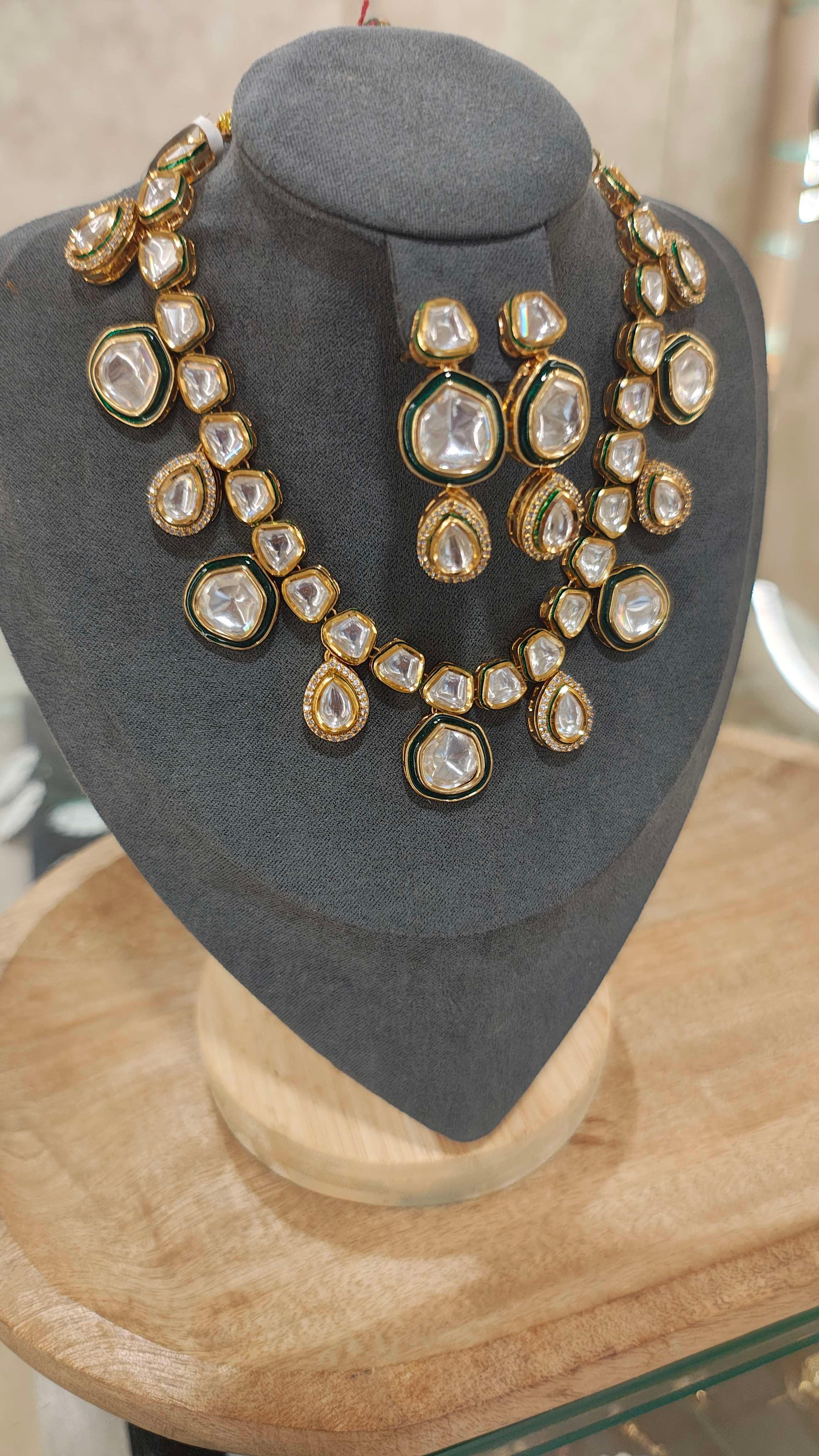 Kundan Necklace Set - Thumbnail 4